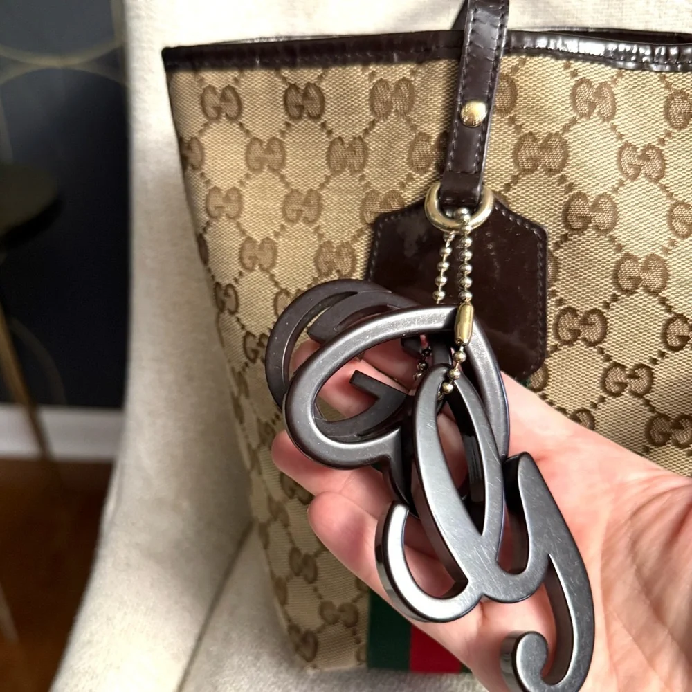 Authentic Gucci GG Canvas Jolicoeur Tote bag